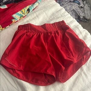 Women's Red Lululemon Shorts